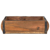 Taca 4 pcs Brązowy 29 x 31 x 10 cm Lite Drewno Recyklingowe