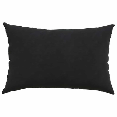Poduszki na sofę 2 pcs Czarny 60 x 40 cm Tkanina sztruksowa