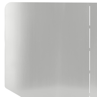 Krawężnik do trawnika 100 x 45 cm Stal srebrny
