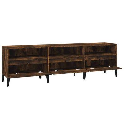 vidaXL Szafka pod TV, przydymiony dąb, 150x30x44,5 cm wariant 4