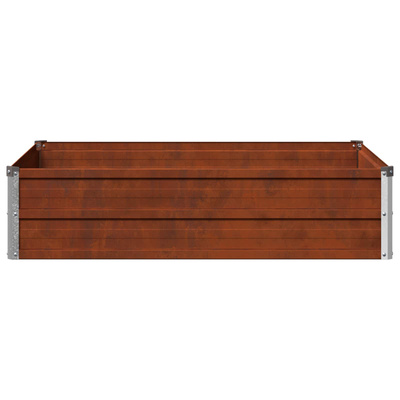 Podniesione Łóżko Ogrodowe Rdzawy 100 x 80 x 24 cm tektura