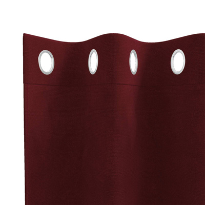Zasłony zaciemniające 2 pcs Czerwone wino 140 x 225 cm Aksamit