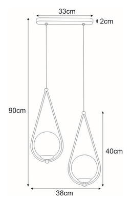 Lampa wisząca K-4771 z serii NEVE BLACK