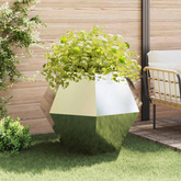 Donica 2 pcs Srebrny 100 x 100 x 80 cm Stal nierdzewna