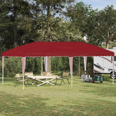Namiot imprezowy rozkładany 575 x 290 x 245 cm bordowy