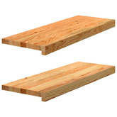 Stopnie schodowe, 2 szt. brązowe 70x30x2cm lite drewno dębowe