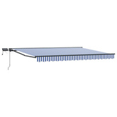Ręczny ramowy zewnętrzny markizowy z LED 4 x 2 m