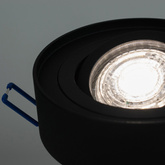 Punktowa oprawa sufitowa wpuszczana SKAND 1 MINI Black IP20 okrągła czarna EDO777127 EDO Solutions