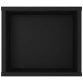 Wisząca szafka TV, czarna, 100x30x26,5 cm