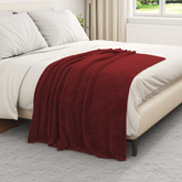 Koc Bordeaux Czerwony 130 x 150 cm Polar