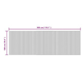 vidaXL Dywan prostokątny, czarny, 100x300 cm, bambusowy