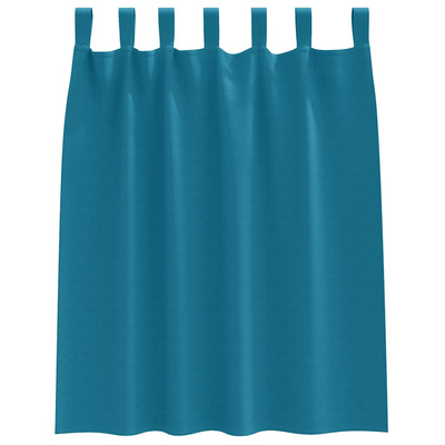 Firany blackout z kółkami 2 pcs Turkusowy 140 x 140 cm