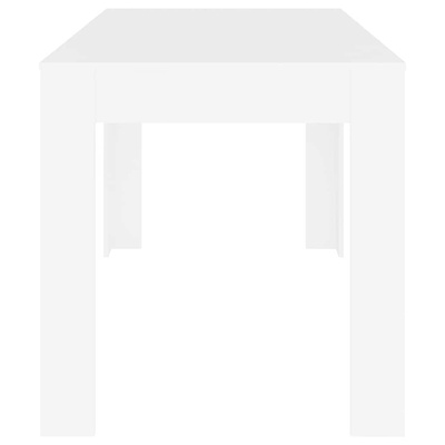 Stół jadalniany, biały, 140x74,5x76 cm, materiał drewnopochodny