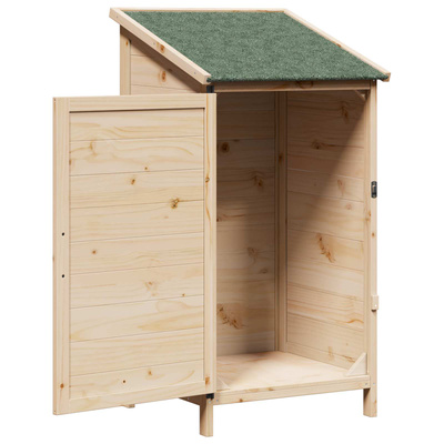 Shed ogrodowy naturalny 59,5 x 56 x 113,5 cm Drewno Świerkowe
