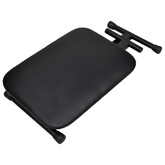 Statyw pod keyboard z podwójną ramą i taboretem, czarny