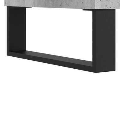 vidaXL Biurko, szarość betonu, 140x50x75 cm, materiał drewnopochodny wariant 9