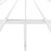 vidaXL Metalowa rama łóżka, biała, 140x200 cm