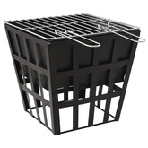 Palenisko i grill 2-w-1, 34 x 34 x 48 cm, stal