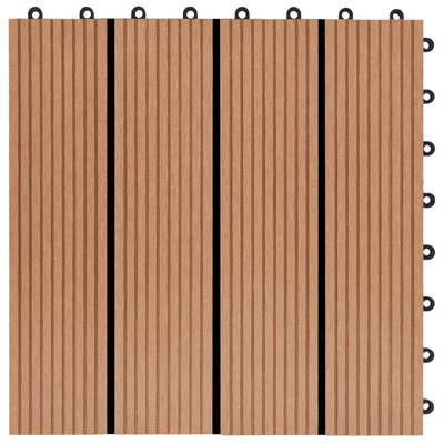 Płytka Tarasowa 11 pcs Drewno tekowe 30 x 30 cm