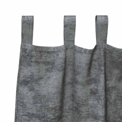Zasłony z weluru z zasłonami 2 pcs Szary 225 x 140 cm Aksamit