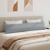 Poduszki na sofę 2 pcs Jasnoszary 200 x 40 cm tkanina