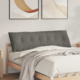 Poduszka na plecy Jasnoszary 160 x 50 cm Tkanina sztruksowa
