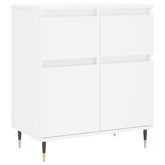 vidaXL Komoda, biała, 60x35x70 cm, materiał drewnopochodny wariant 5