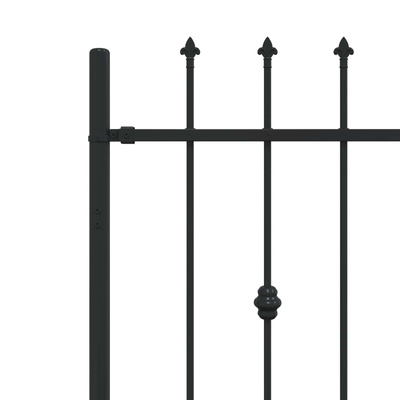 Ogrodzenie z kolcami ASTEN 200 x 130 cm Stal malowana proszkowo