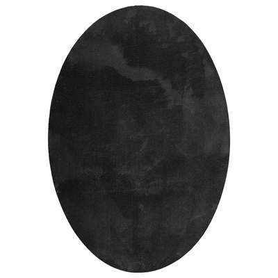 Dywany pokojowe Owalny HUARTE Czarny 120 x 170 cm