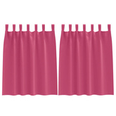 Firany blackout z kółkami 2 pcs Jasnoróżowy 140 x 140 cm