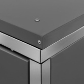 Osłona na 4 kosze na śmieci, 276,5x77,5x112,5 cm, stalowa