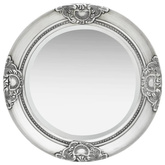 vidaXL Lustro ścienne w stylu barokowym, 50 cm, srebrne