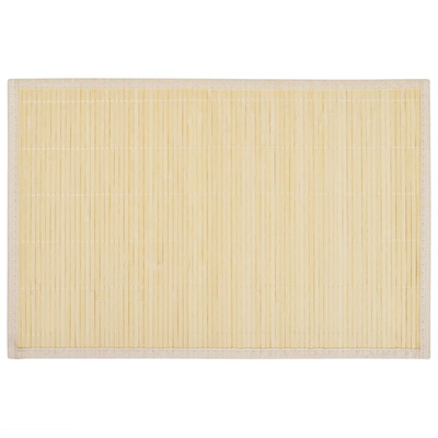 Bambusowe podkładki pod talerze, 6 szt., 30 x 45 cm, naturalne