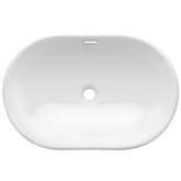 Umywalka wpuszczana w blat egina 60 cm owalna CE-52-060-W Invena