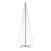 vidaXL Choinka stożkowa, 1400 ciepłych białych LED, 160x500 cm