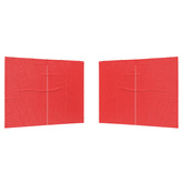 Ściana boczna namiotu na imprezy 2 pcs czerwony 300 x 195 cm