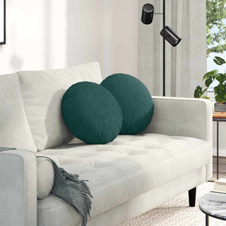 Poduszki na siedziska 2 pcs Ciemna zieleń ?40 x 13 cm tkanina