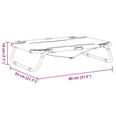 vidaXL Legowisko dla psa, antracytowe, tkanina Oxford i stal