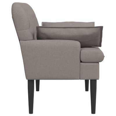 Sofa dwuosobowa z guzikowym pikowaniem Ciemnoszary tkanina