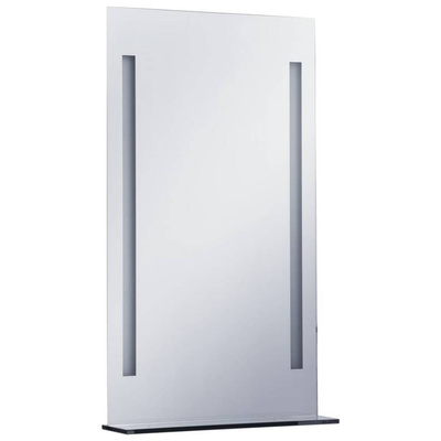 vidaXL Ścienne lustro łazienkowe z LED, z półką, 60 x 100 cm