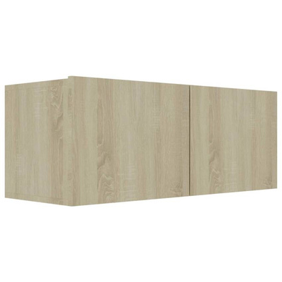 vidaXL Szafka pod TV, dąb sonoma, 80x30x30 cm, materiał drewnopochodny