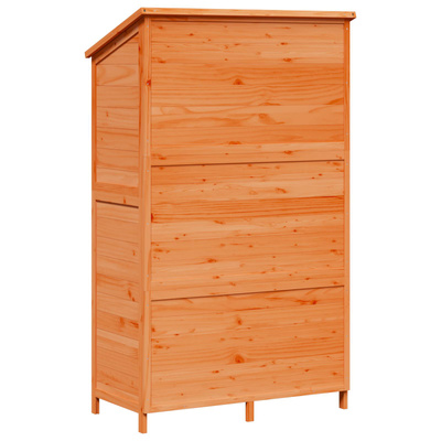 Shed ogrodowy brązowy 106 x 56 x 176,5 cm Drewno Świerkowe