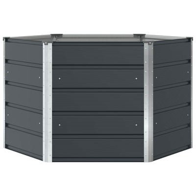 Donica Antracyt 129 x 129 x 75 cm Stal