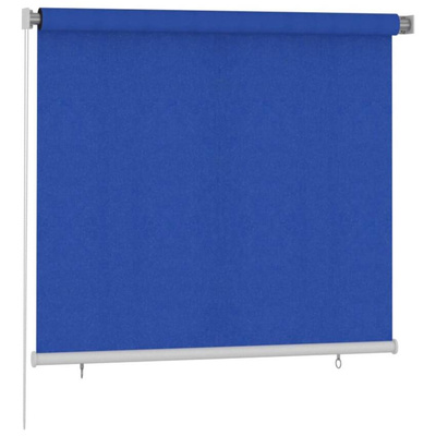 vidaXL Roleta zewnętrzna, 160 x 140 cm, niebieska, HDPE
