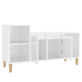 vidaXL Szafka pod TV, wysoki połysk, biała, 100x35x55 cm wariant 4