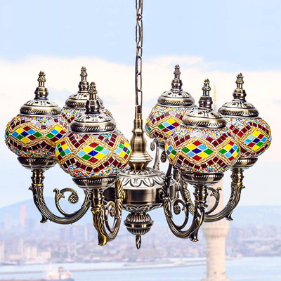 Lampa wisząca mozaikowa orientalne ULFN321-4