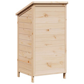 Shed ogrodowy naturalny 59 x 56 x 113,5 cm Drewno Świerkowe