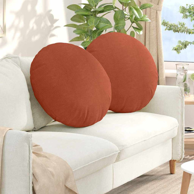 Poduszki na siedziska 2 pcs Czerwono-pomarańczowy ? 80 cm