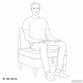 Środkowa sofa z miejscem do przechowywania Czarny Welur
