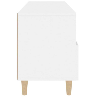 vidaXL Szafka pod TV, biała, 80x36x50 cm, materiał drewnopochodny wariant 8